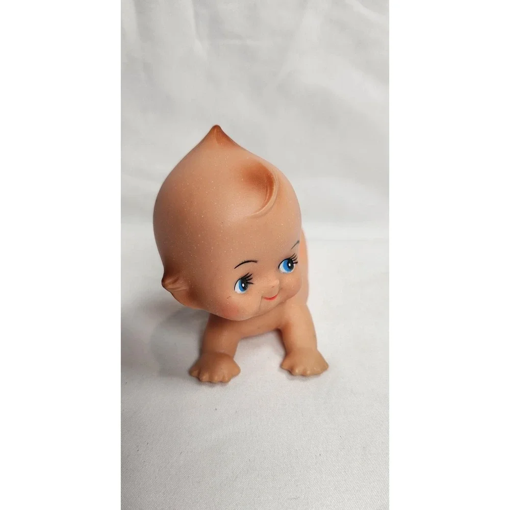 Vintage Kewpie‎ Rubber Baby Doll Blue Eyes Cute Collectible Figure